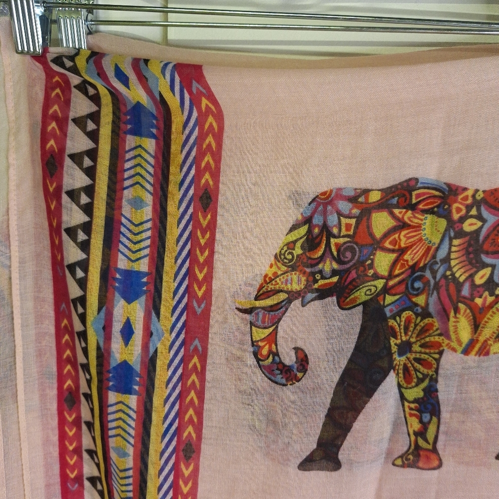 Elephant Scarf  by Roffe Accessories  39" X 72"